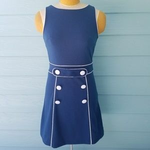 Vintage navy retro sailor dress